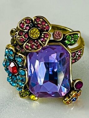 Heidi Daus SIZE 9 🆕  💐 Flower Bouquet ring